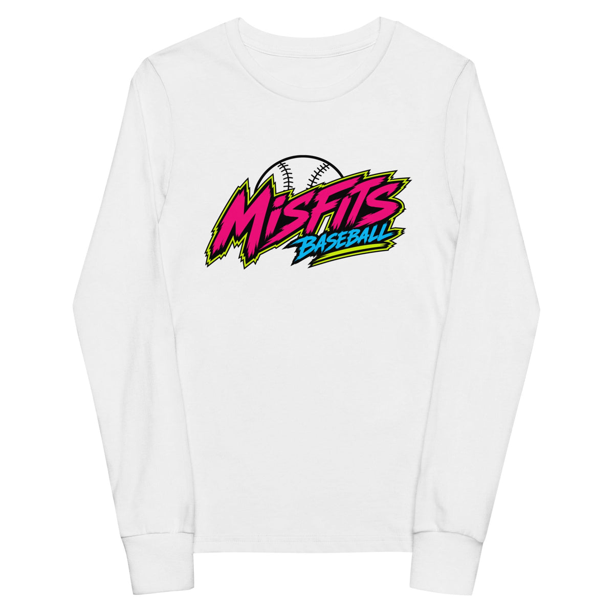 Performance | Youth Long Sleeve T-Shirt | Misfits Baseball | Athletics Logo