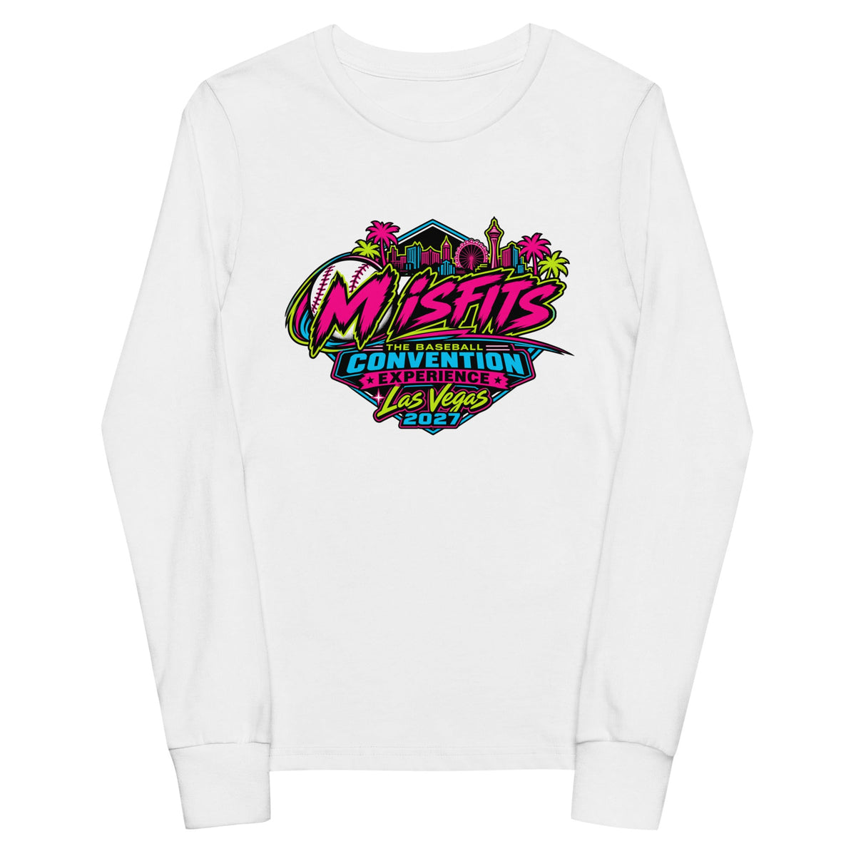 Performance | Youth Long Sleeve T-Shirt | Misfits Baseball | Crest Logo