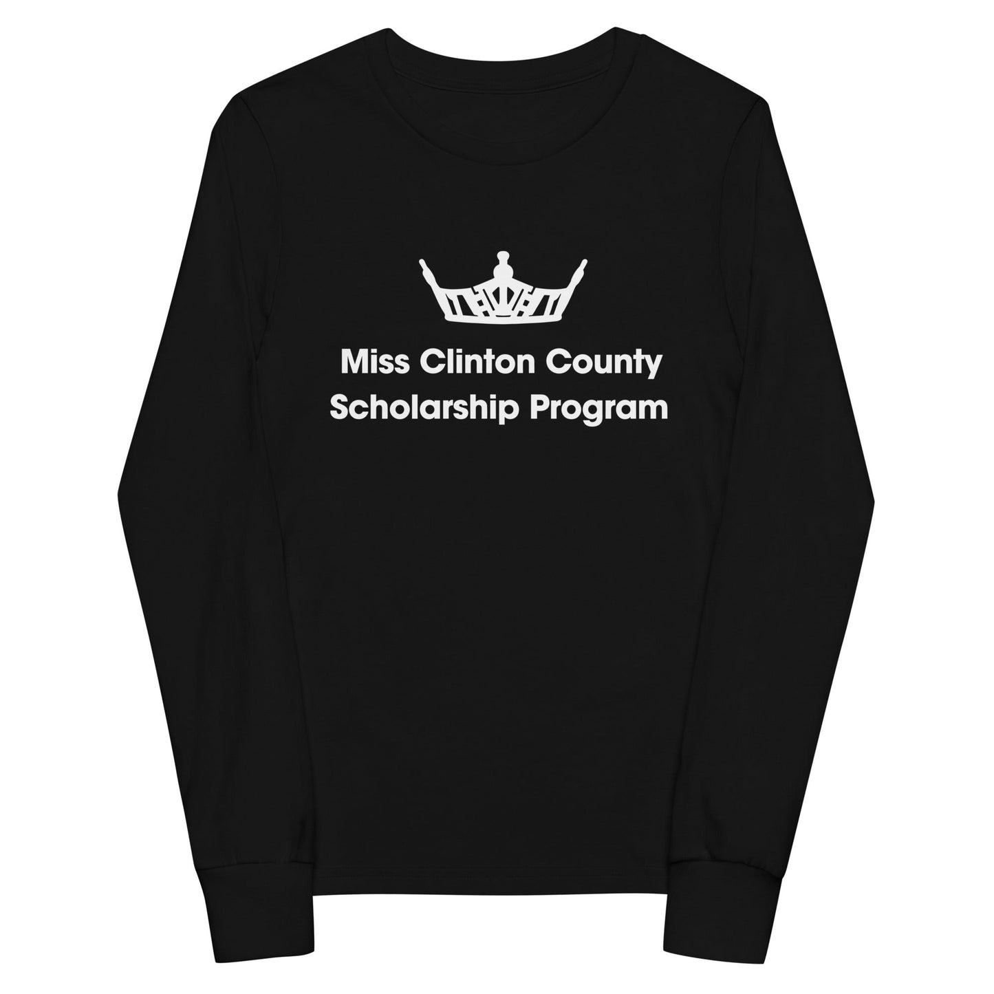 Performance | Youth Long Sleeve T-Shirt | Miss Clinton County Scholarship Program | Alt Logo