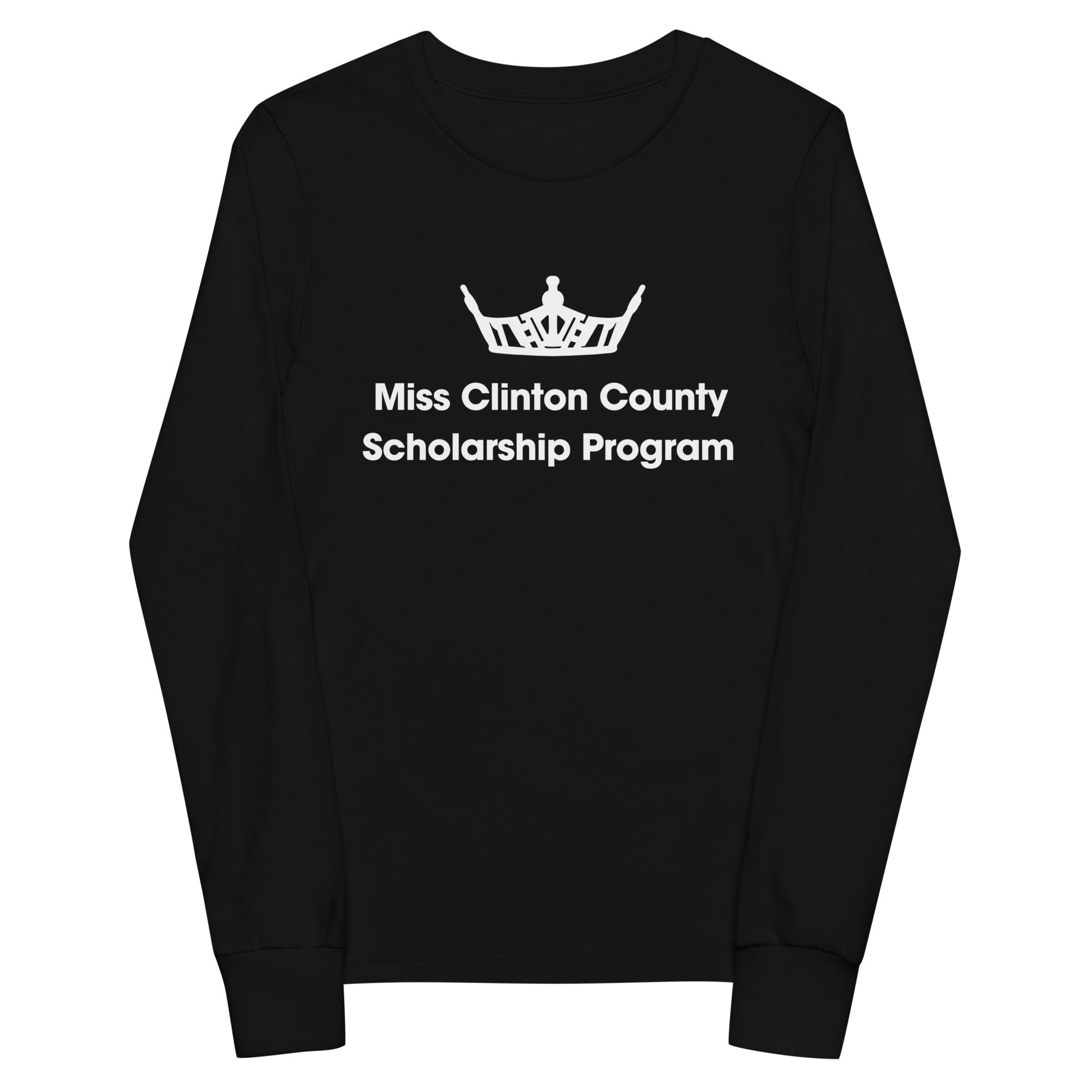 Performance | Youth Long Sleeve T-Shirt | Miss Clinton County Scholarship Program | Alt Logo