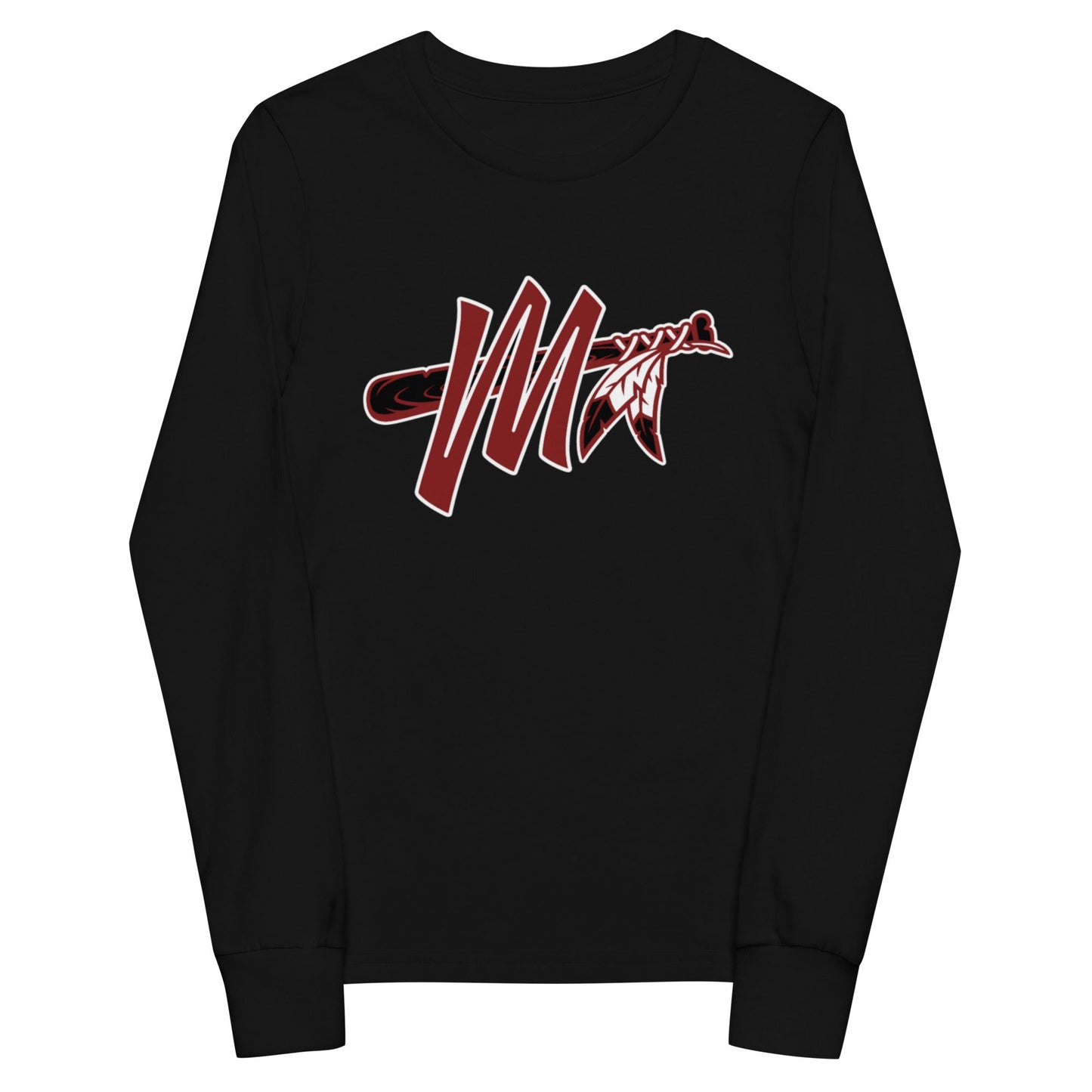Performance | Youth Long Sleeve T-Shirt | Mohawks | M - Mark Logo