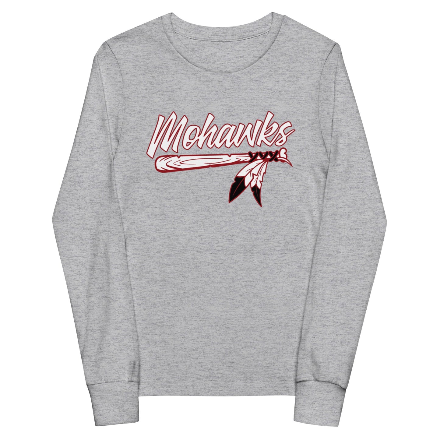 Performance | Youth Long Sleeve T-Shirt | Mohawks | Victory Feather Logo