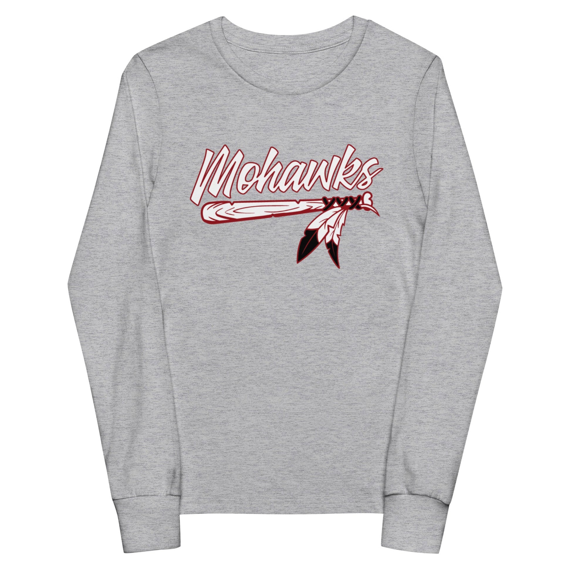 Performance | Youth Long Sleeve T-Shirt | Mohawks | Victory Feather Logo