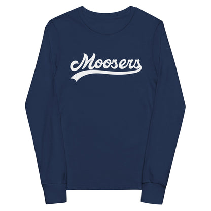 Performance | Youth Long Sleeve T-Shirt | Moosers | Athletic Script Logo