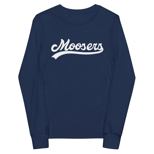 Performance | Youth Long Sleeve T-Shirt | Moosers | Athletic Script Logo