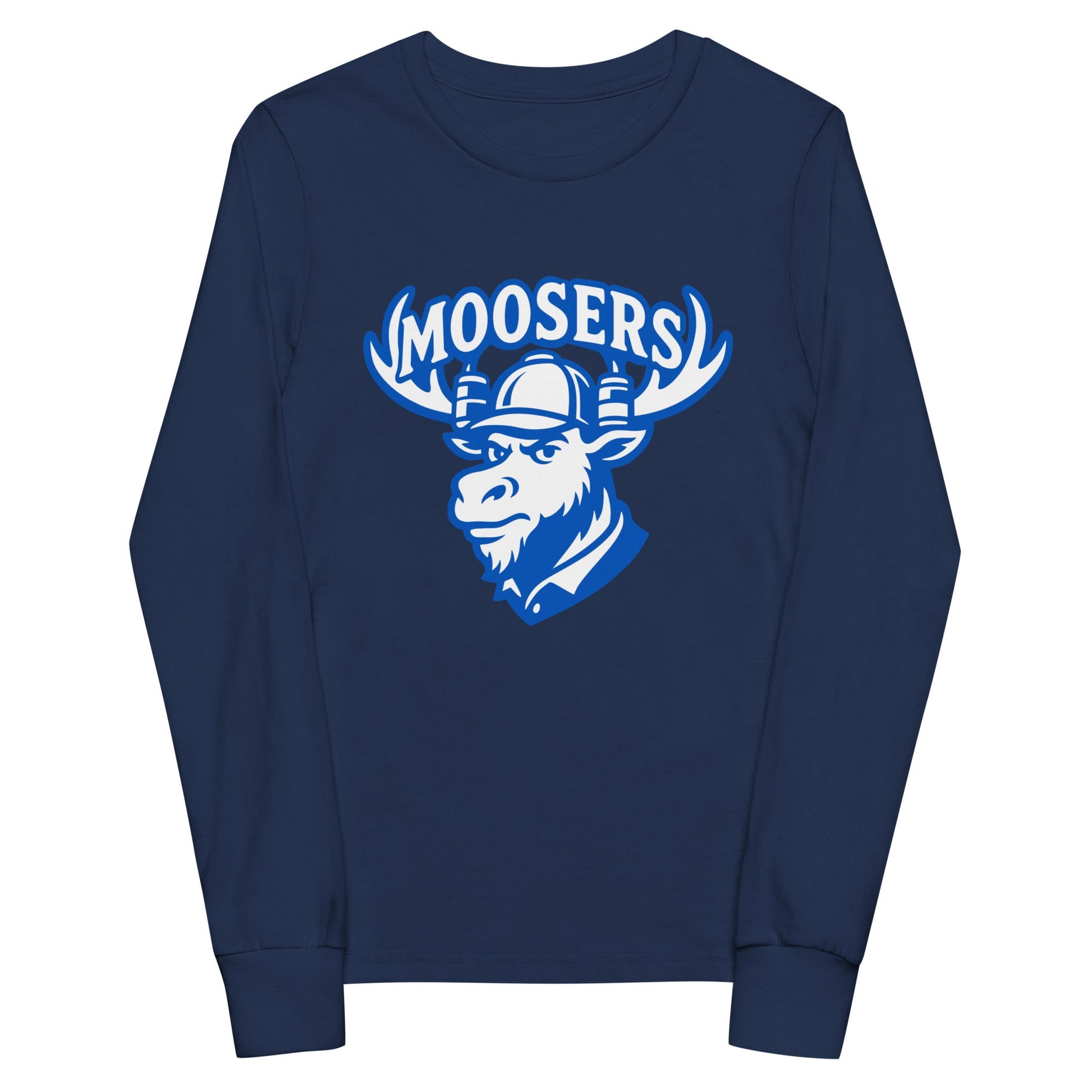 Performance | Youth Long Sleeve T-Shirt | Moosers | Mascot Logo