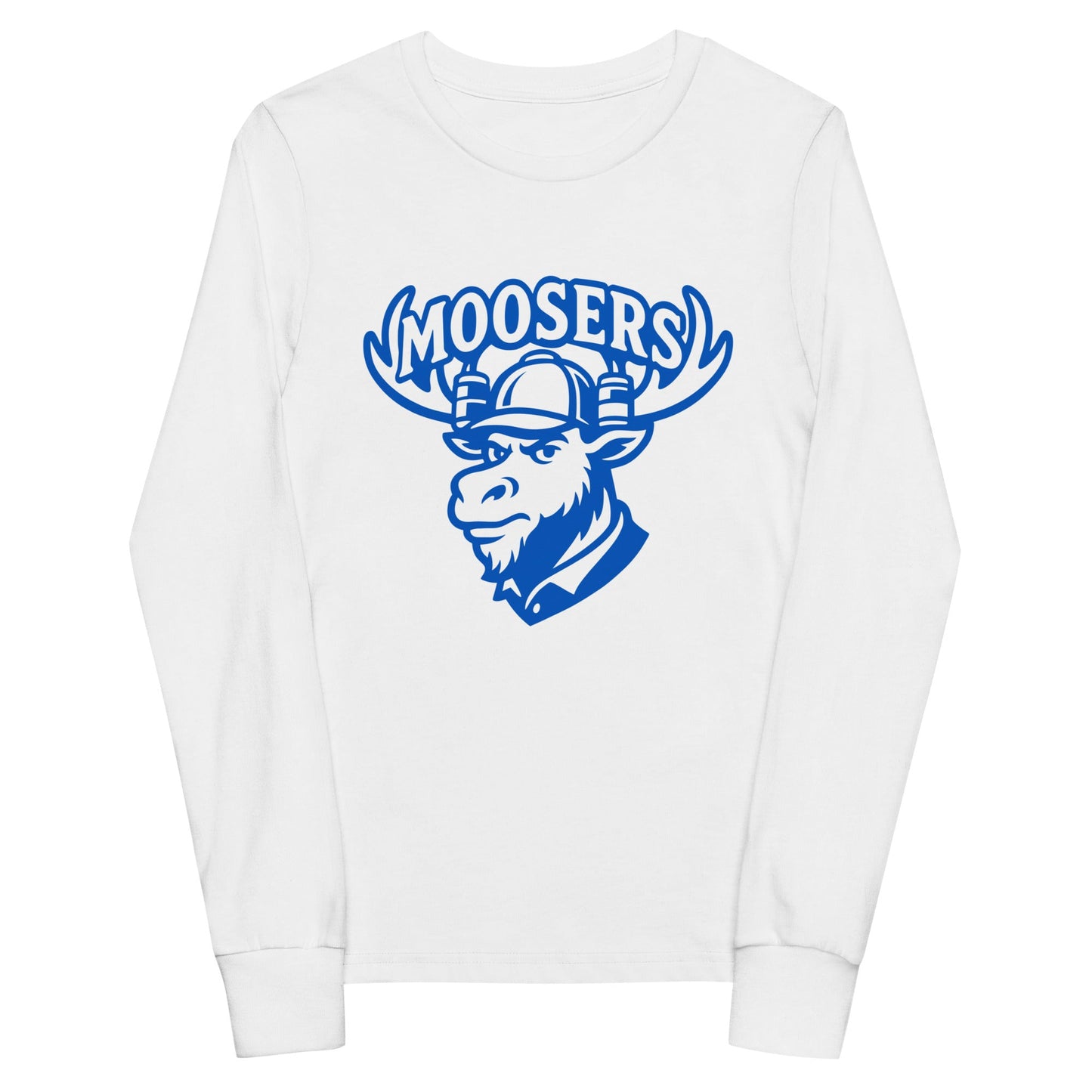 Performance | Youth Long Sleeve T-Shirt | Moosers | Mascot Logo