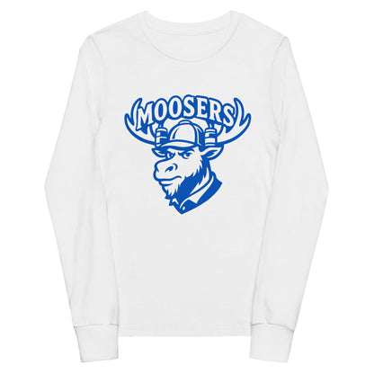 Performance | Youth Long Sleeve T-Shirt | Moosers | Mascot Logo