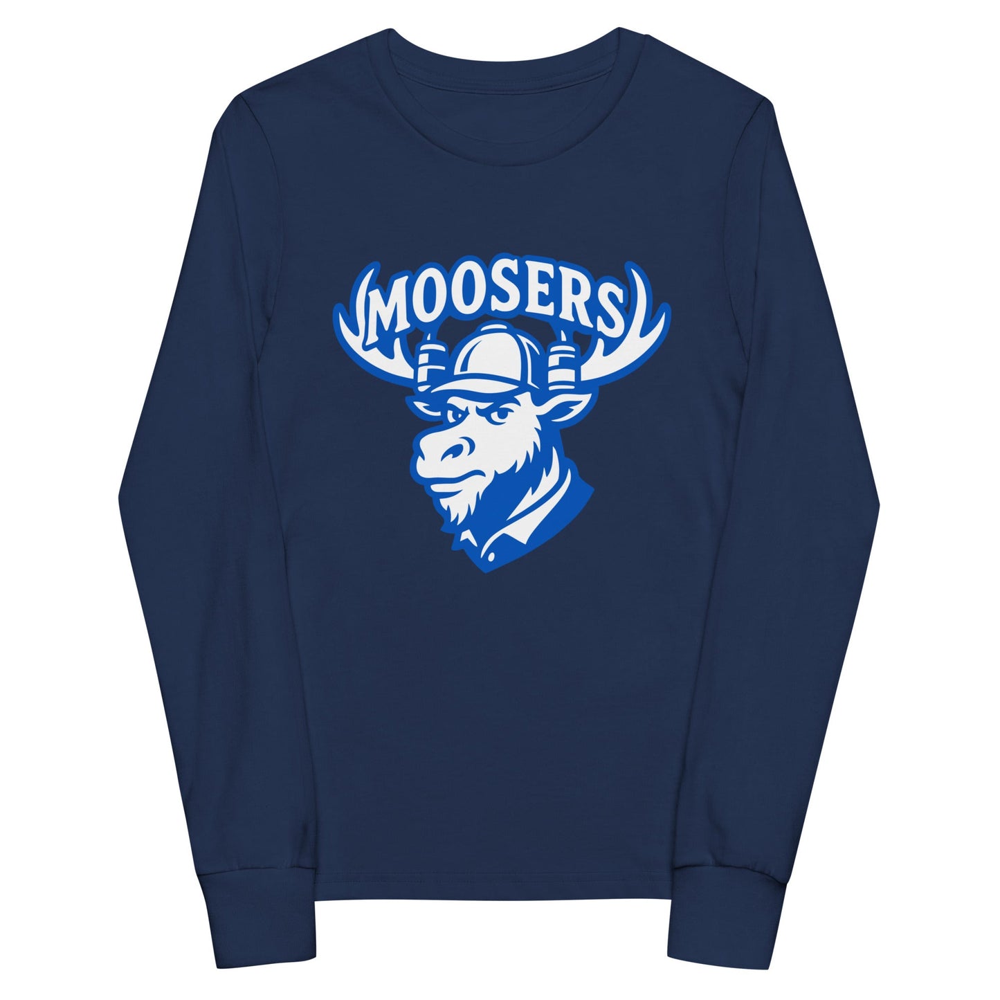 Performance | Youth Long Sleeve T-Shirt | Moosers | Mascot Logo