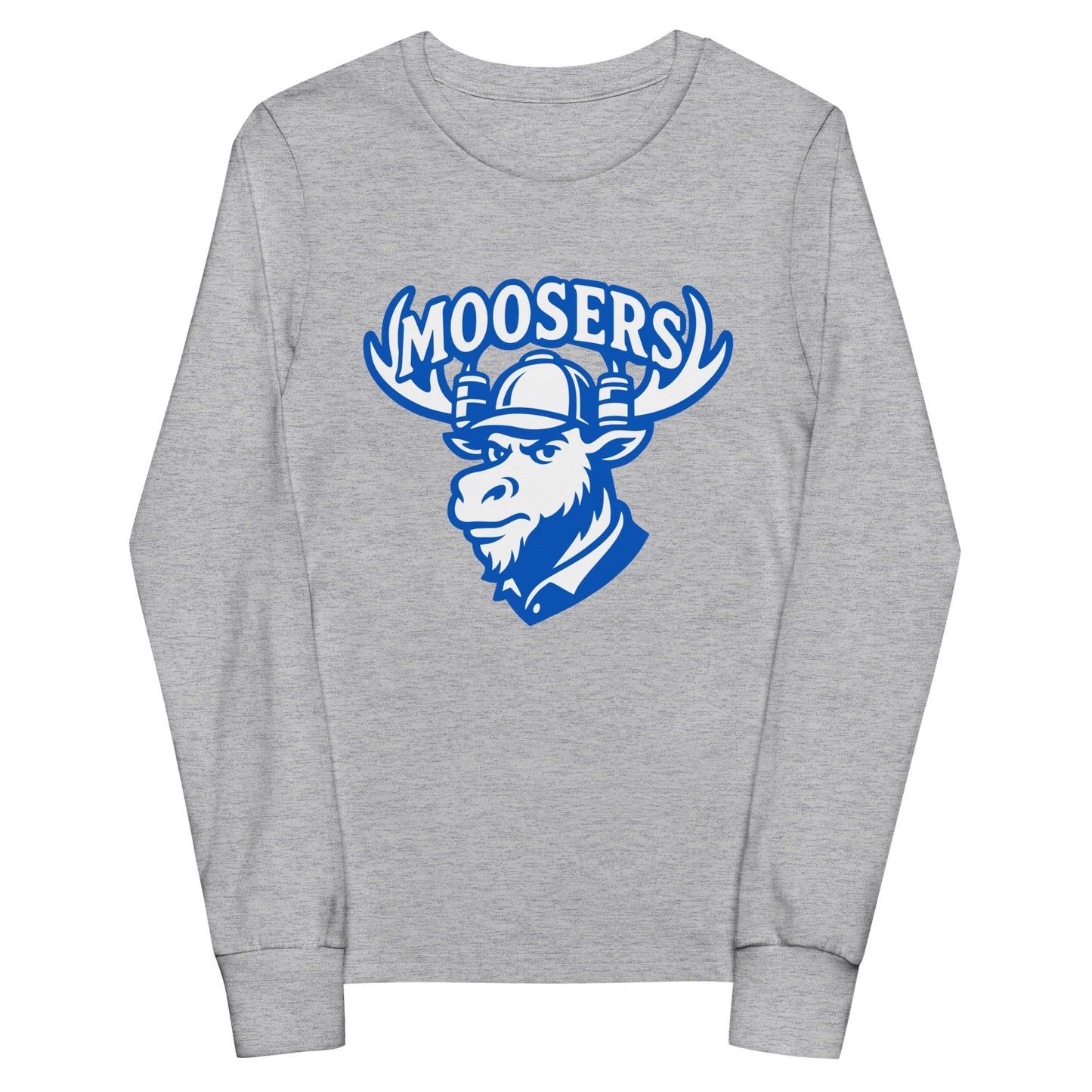 Performance | Youth Long Sleeve T-Shirt | Moosers | Mascot Logo