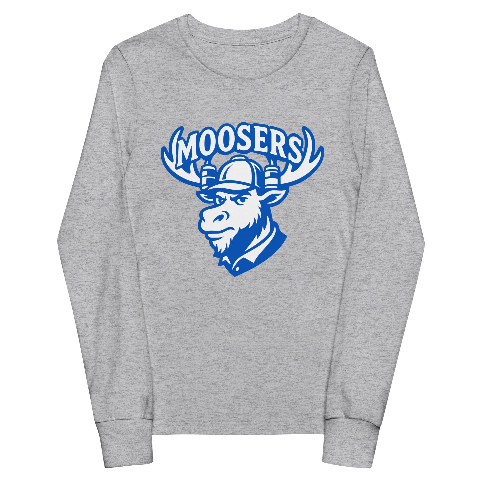 Performance | Youth Long Sleeve T-Shirt | Moosers | Mascot Logo