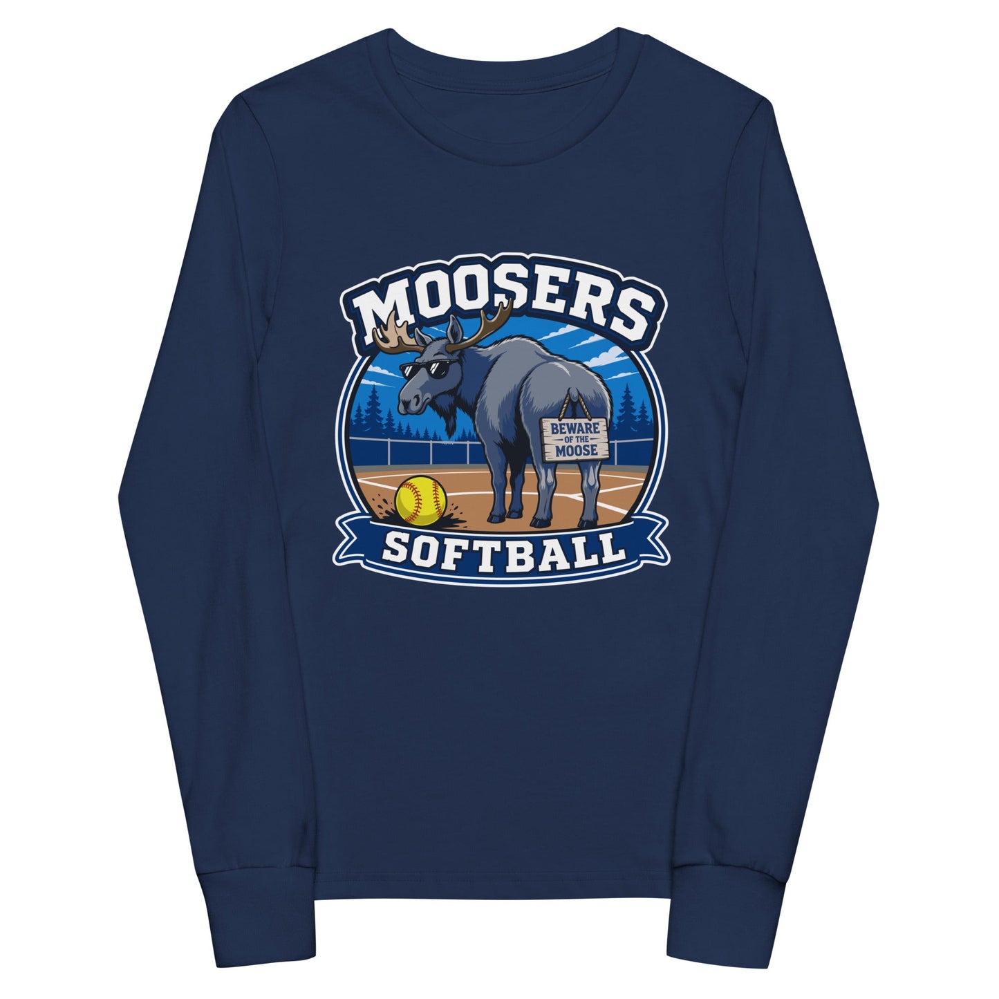 Performance | Youth Long Sleeve T-Shirt | Moosers | Moose Diamond Mark Logo