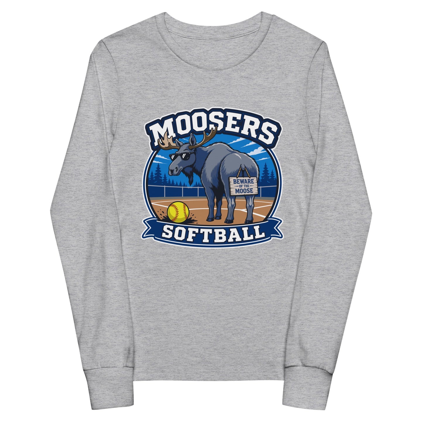 Performance | Youth Long Sleeve T-Shirt | Moosers | Moose Diamond Mark Logo