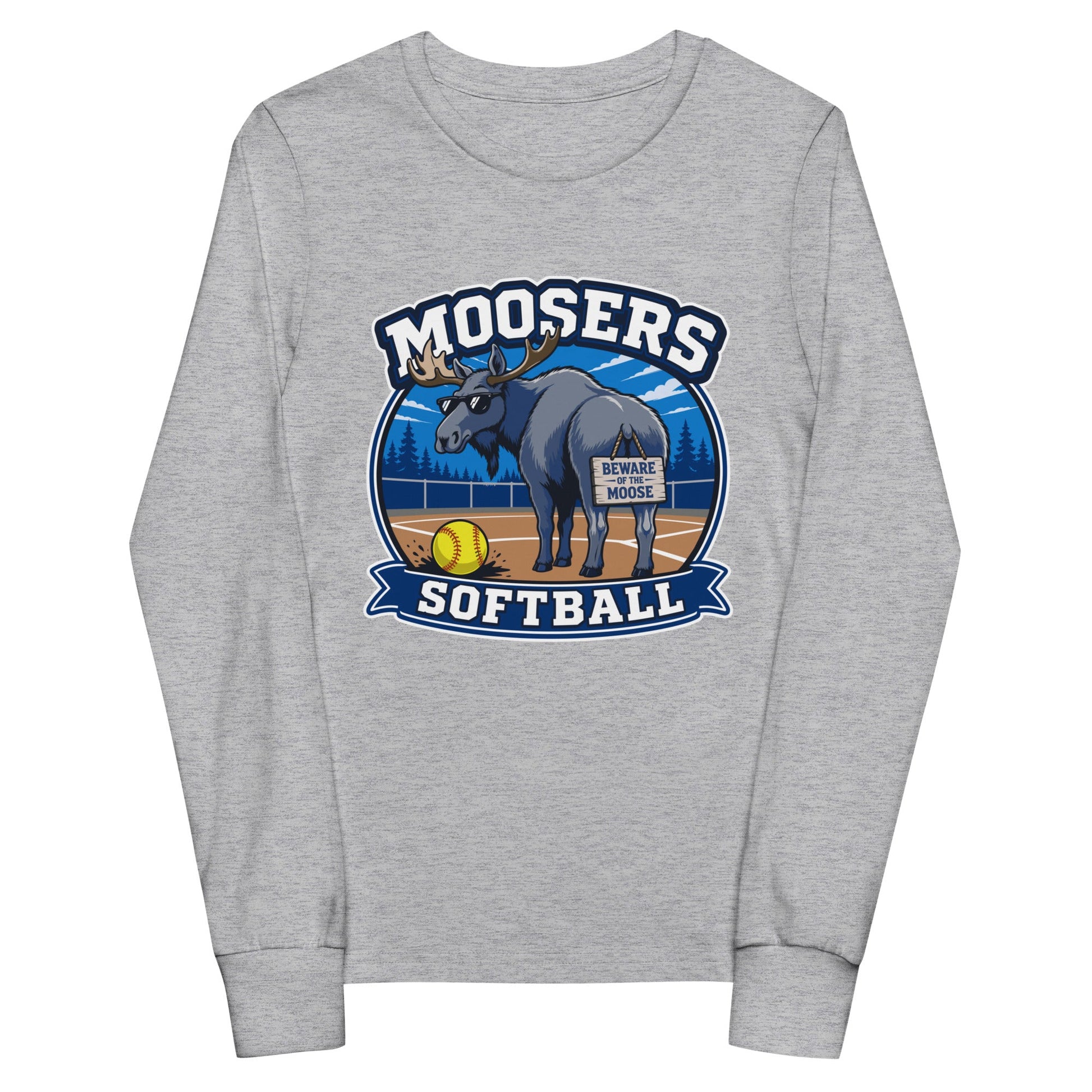 Performance | Youth Long Sleeve T-Shirt | Moosers | Moose Diamond Mark Logo