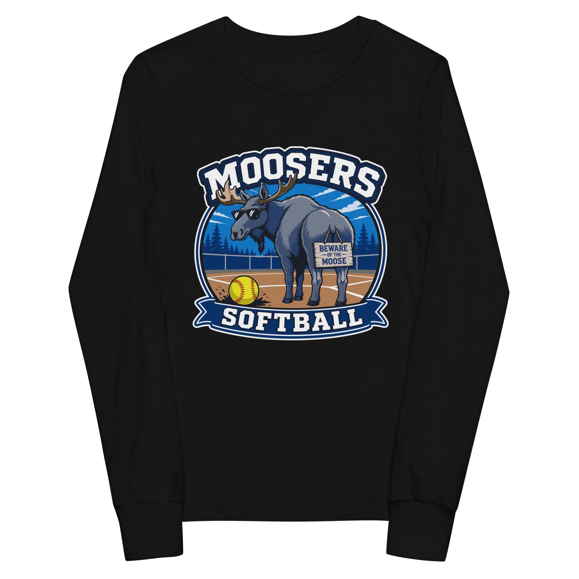 Performance | Youth Long Sleeve T-Shirt | Moosers | Moose Diamond Mark Logo