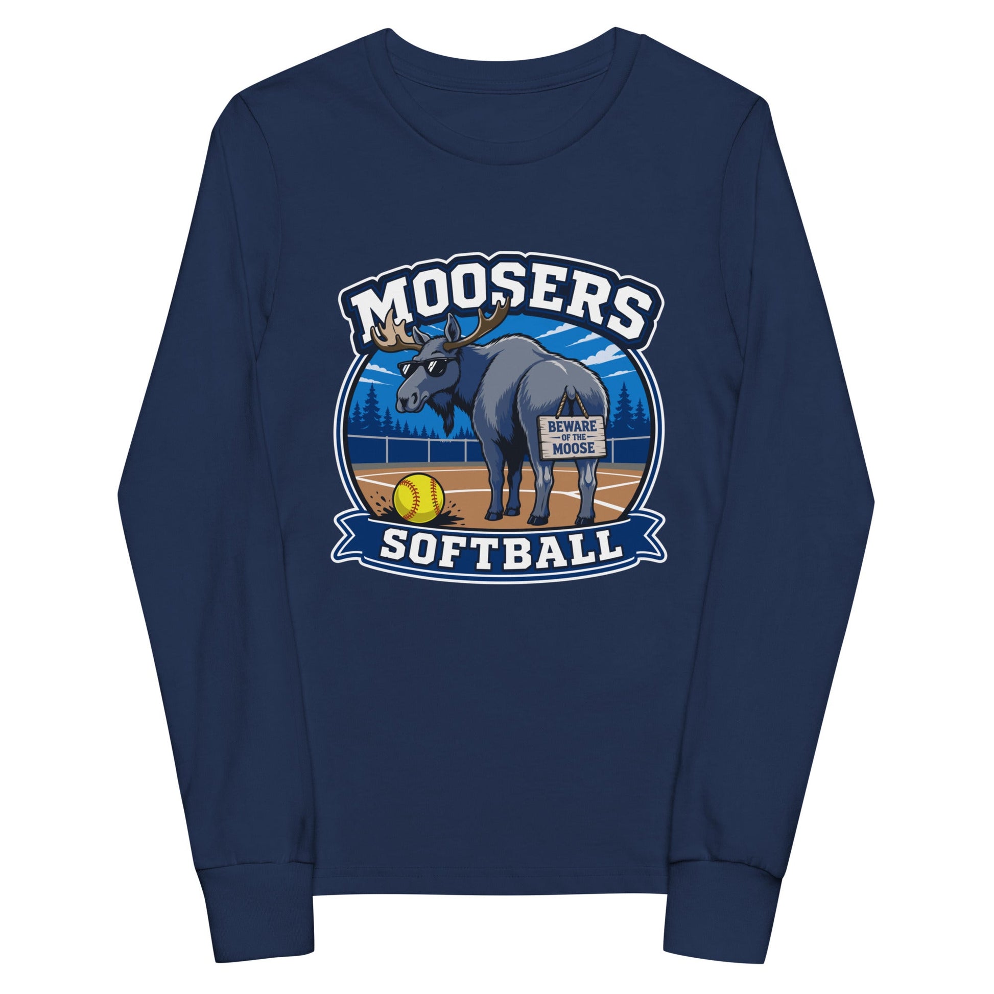 Performance | Youth Long Sleeve T-Shirt | Moosers | Moose Diamond Mark Logo