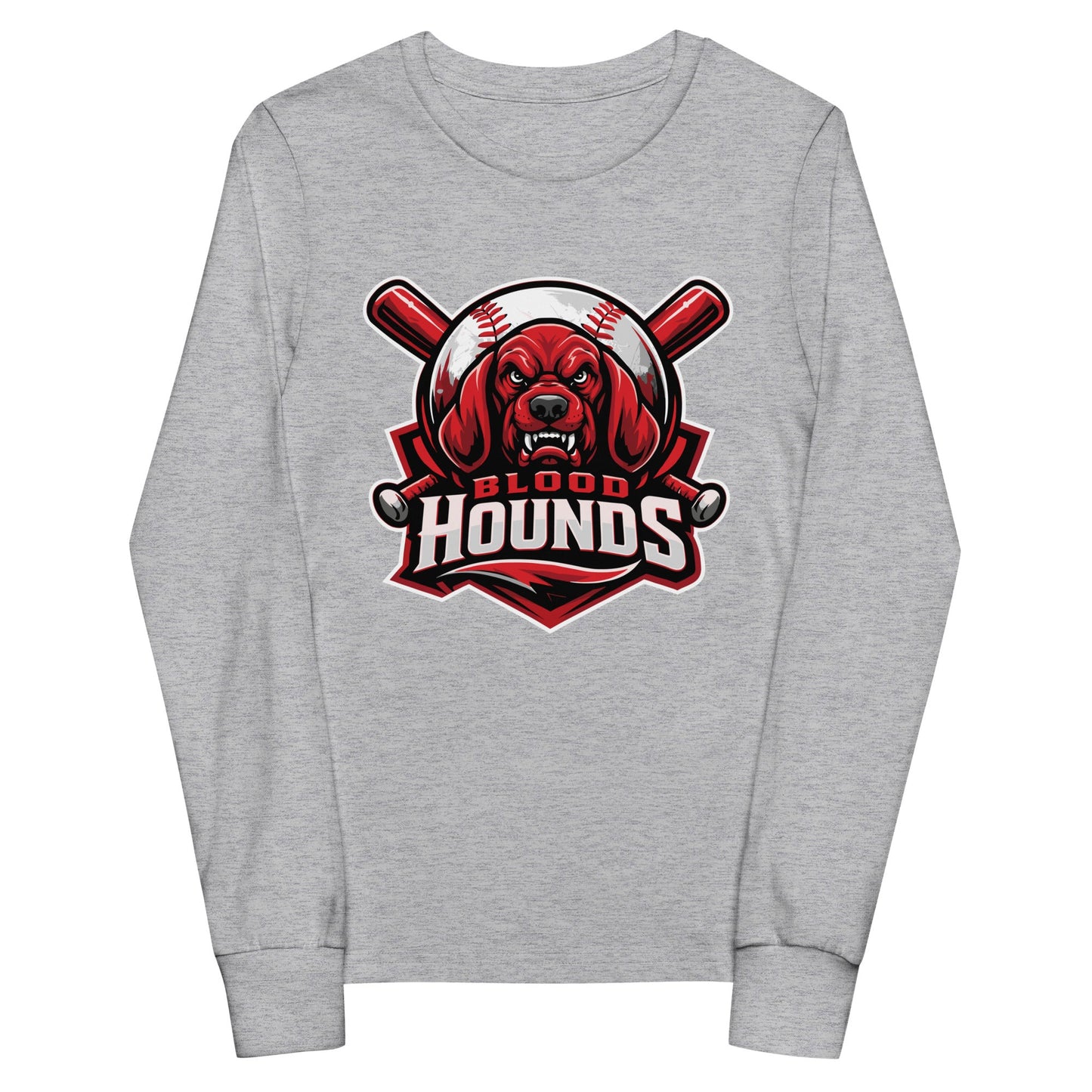 Performance | Youth Long Sleeve T-Shirt | Mountain House Bloodhounds | Blood Hounds Logo