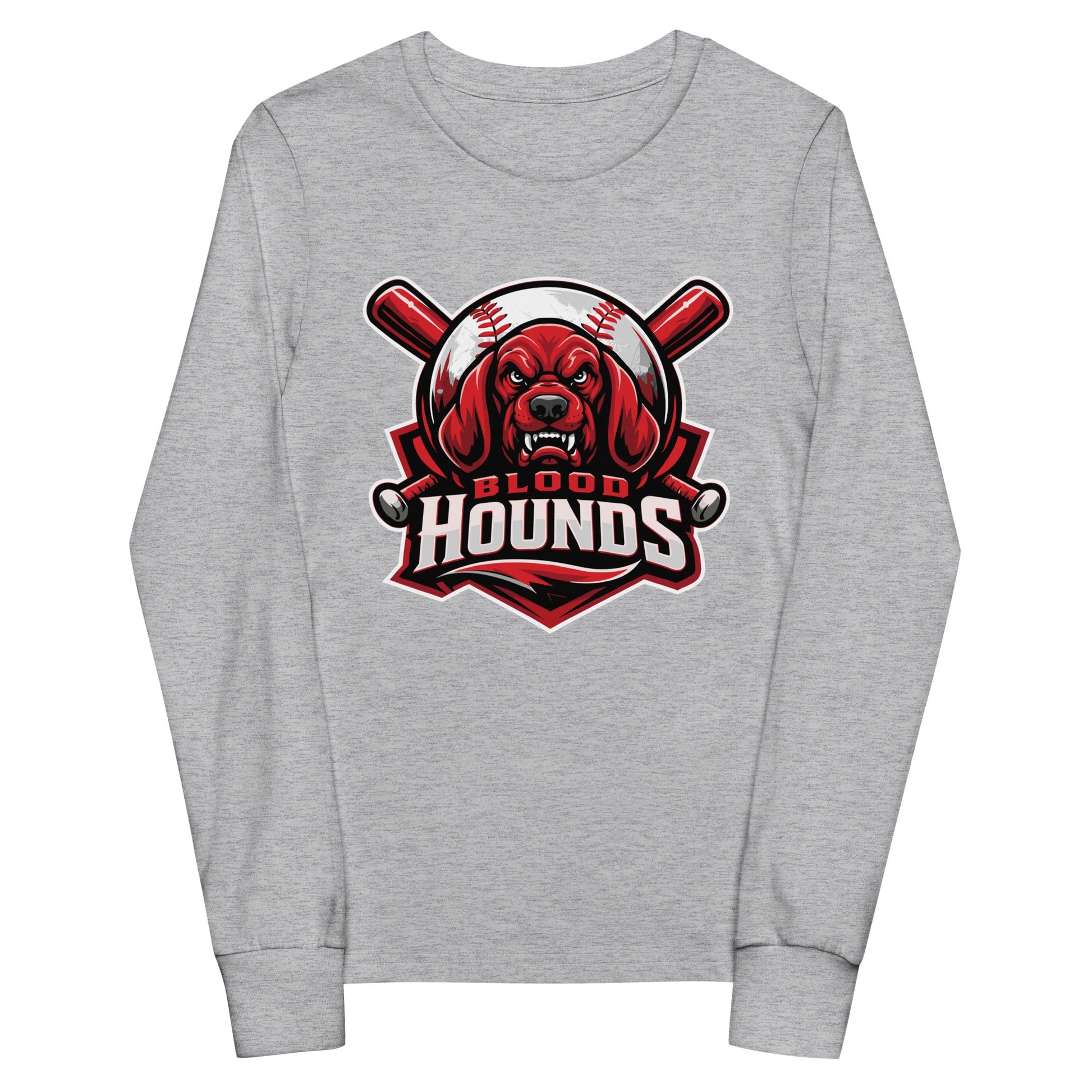 Performance | Youth Long Sleeve T-Shirt | Mountain House Bloodhounds | Blood Hounds Logo