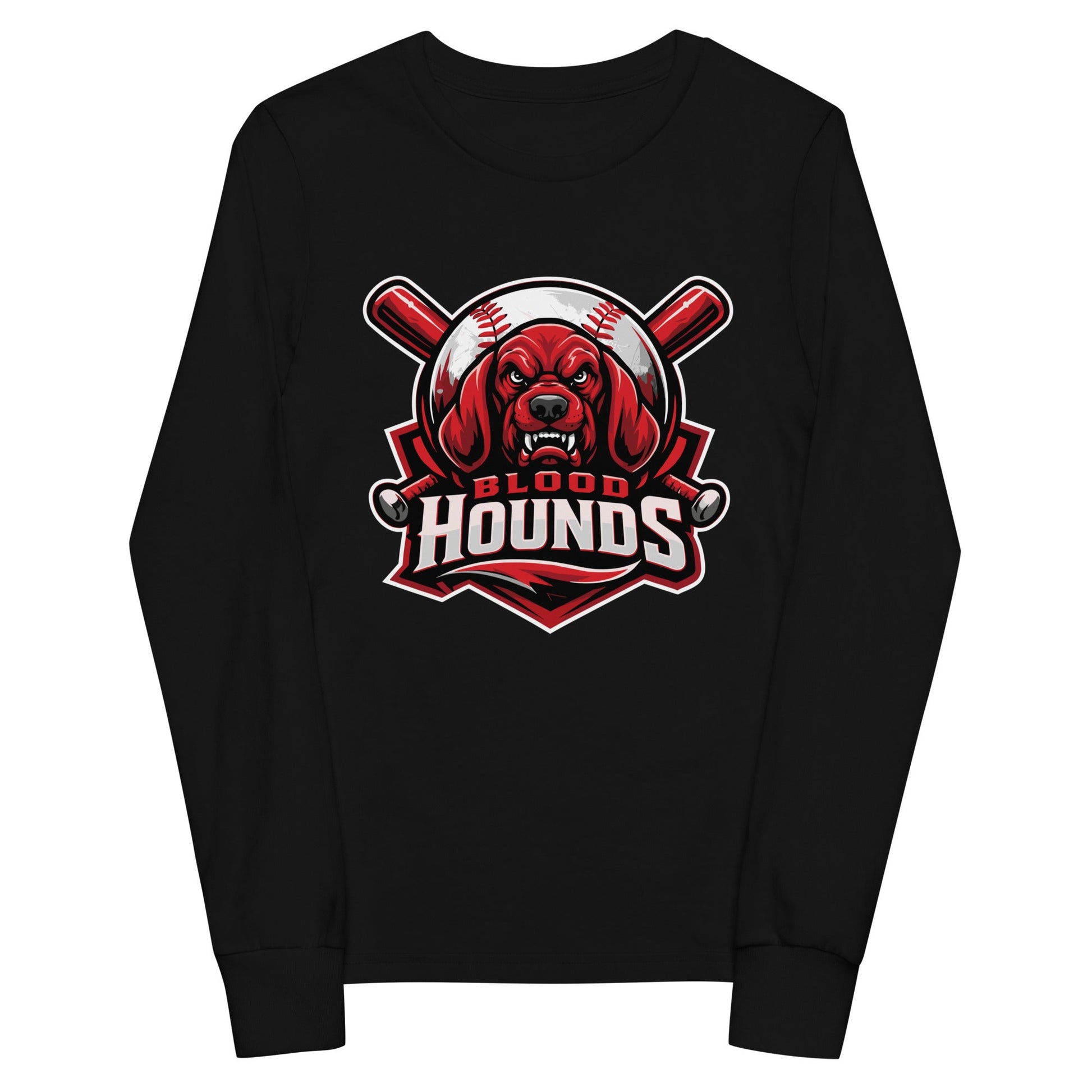 Performance | Youth Long Sleeve T-Shirt | Mountain House Bloodhounds | Blood Hounds Logo