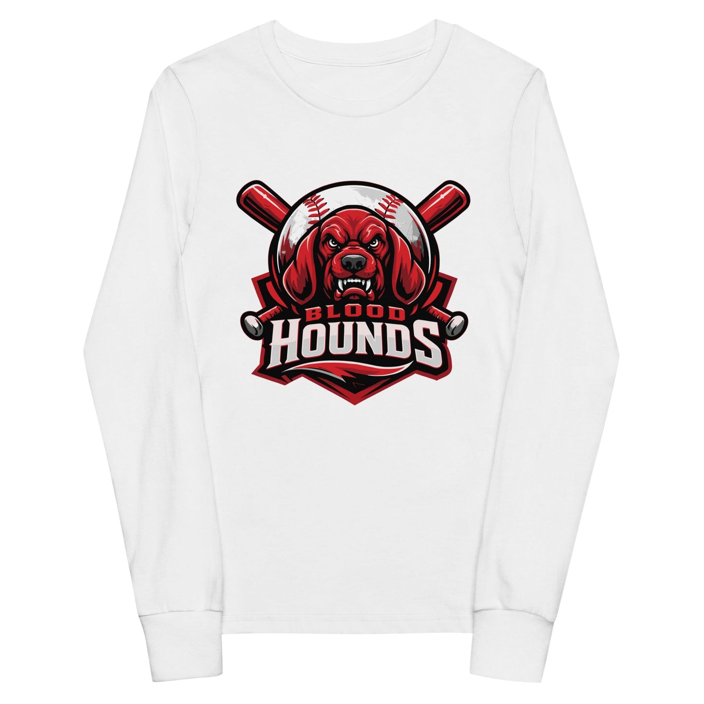 Performance | Youth Long Sleeve T-Shirt | Mountain House Bloodhounds | Blood Hounds Logo