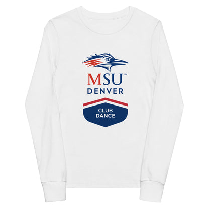 Performance | Youth Long Sleeve T-Shirt | MSU Denver Dance Team | Apex Logo