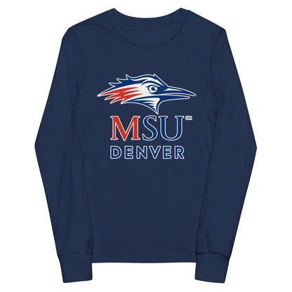 Performance | Youth Long Sleeve T-Shirt | MSU Denver Dance Team | Titan Crest Logo