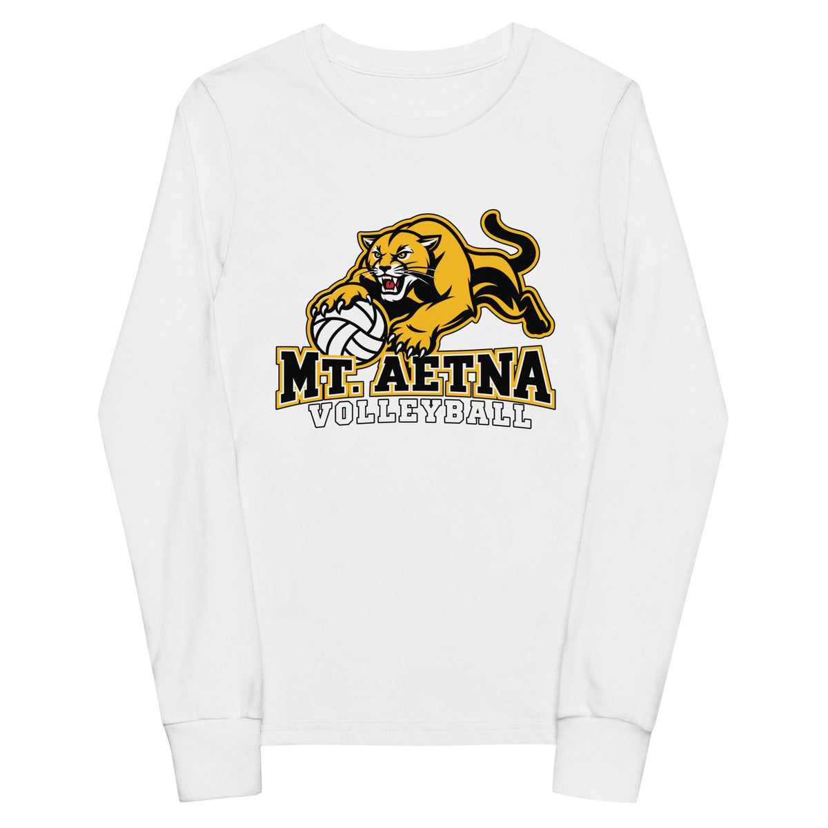 Performance | Youth Long Sleeve T-Shirt | Mt. Aetna Adventist School | Volleyball Apex Logo