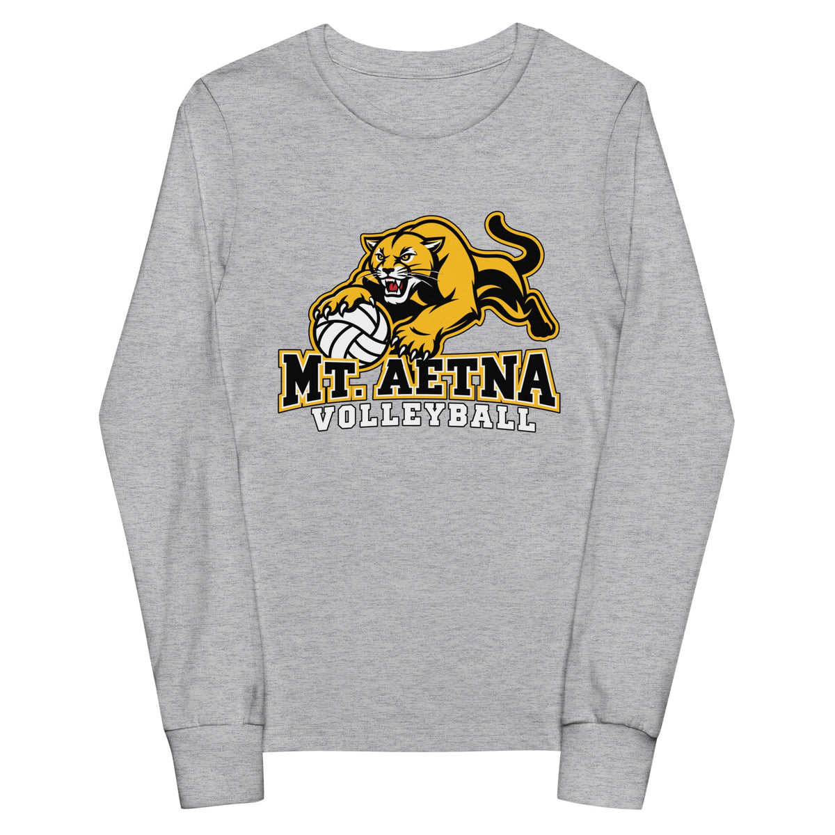 Performance | Youth Long Sleeve T-Shirt | Mt. Aetna Adventist School | Volleyball Apex Logo