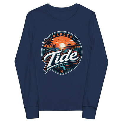 Performance | Youth Long Sleeve T-Shirt | Naples Tide | Enblem Logo