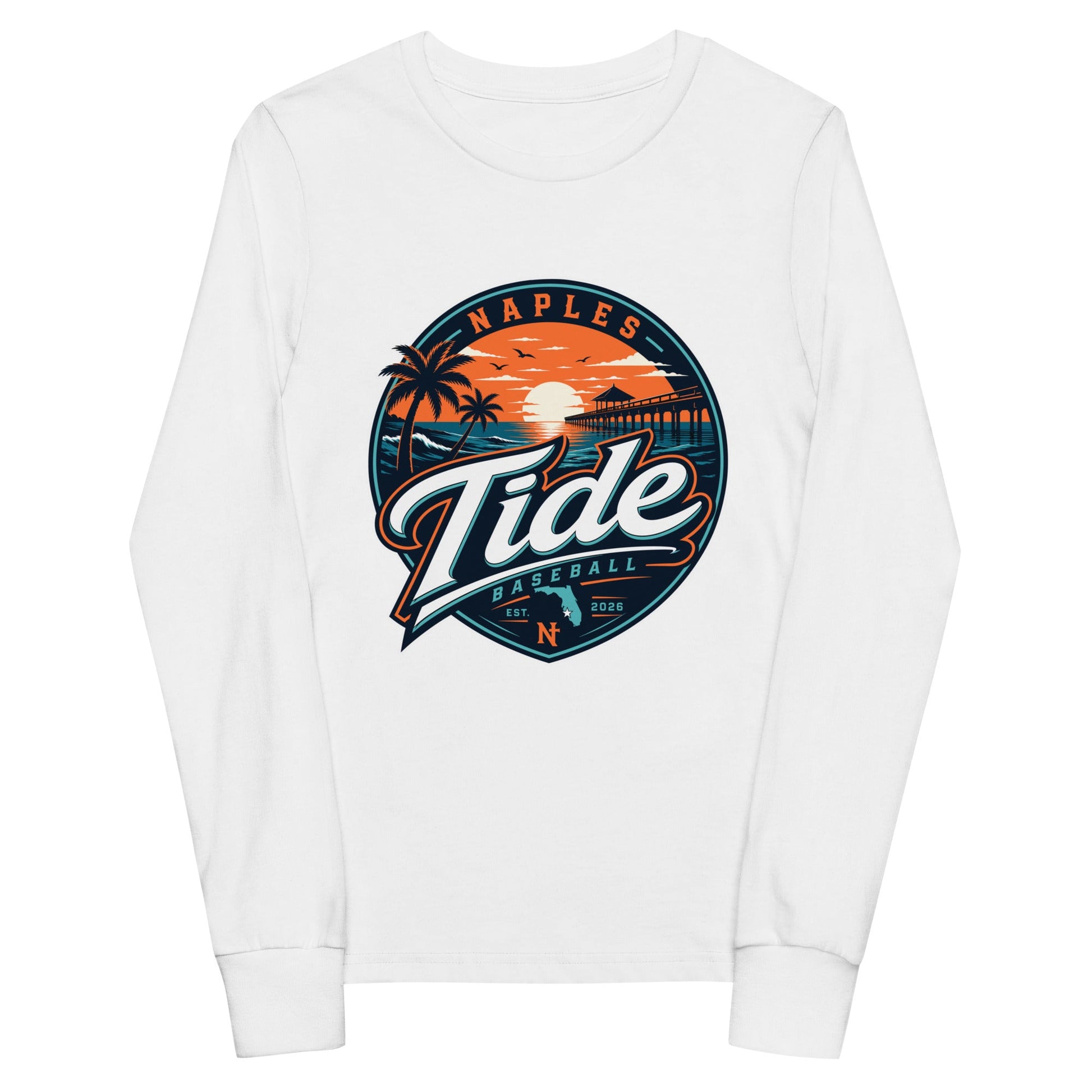 Performance | Youth Long Sleeve T-Shirt | Naples Tide | Enblem Logo