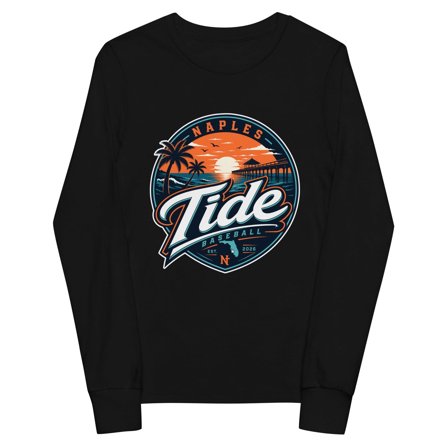 Performance | Youth Long Sleeve T-Shirt | Naples Tide | Enblem Logo