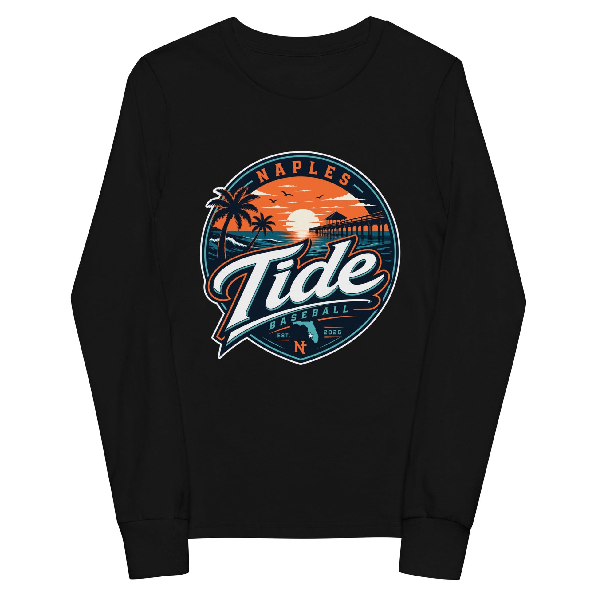 Performance | Youth Long Sleeve T-Shirt | Naples Tide | Enblem Logo