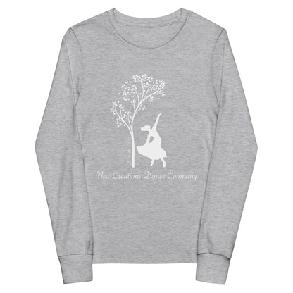 Performance | Youth Long Sleeve T-Shirt | New Creations Dance Company | Alt Logo