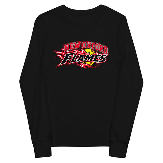 Performance | Youth Long Sleeve T-Shirt | New Oxford Girls Softball Association | Crest Logo