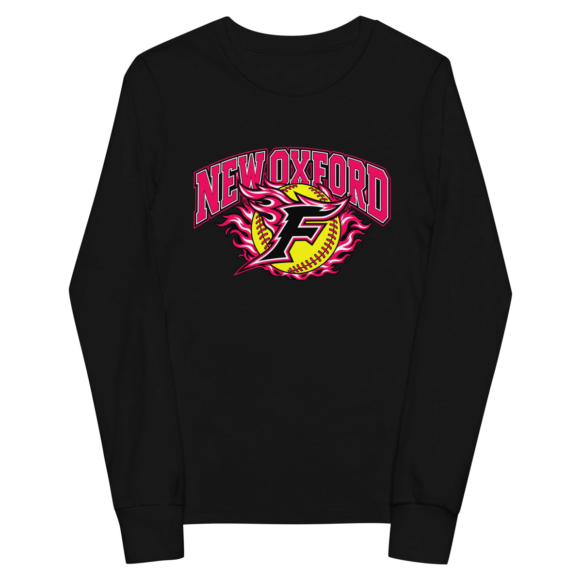 Performance | Youth Long Sleeve T-Shirt | New Oxford Girls Softball Association | Vanguard Logo