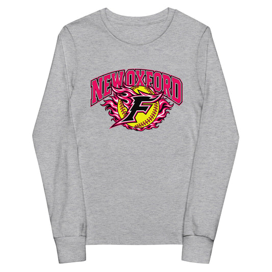 Performance | Youth Long Sleeve T-Shirt | New Oxford Girls Softball Association | Vanguard Logo