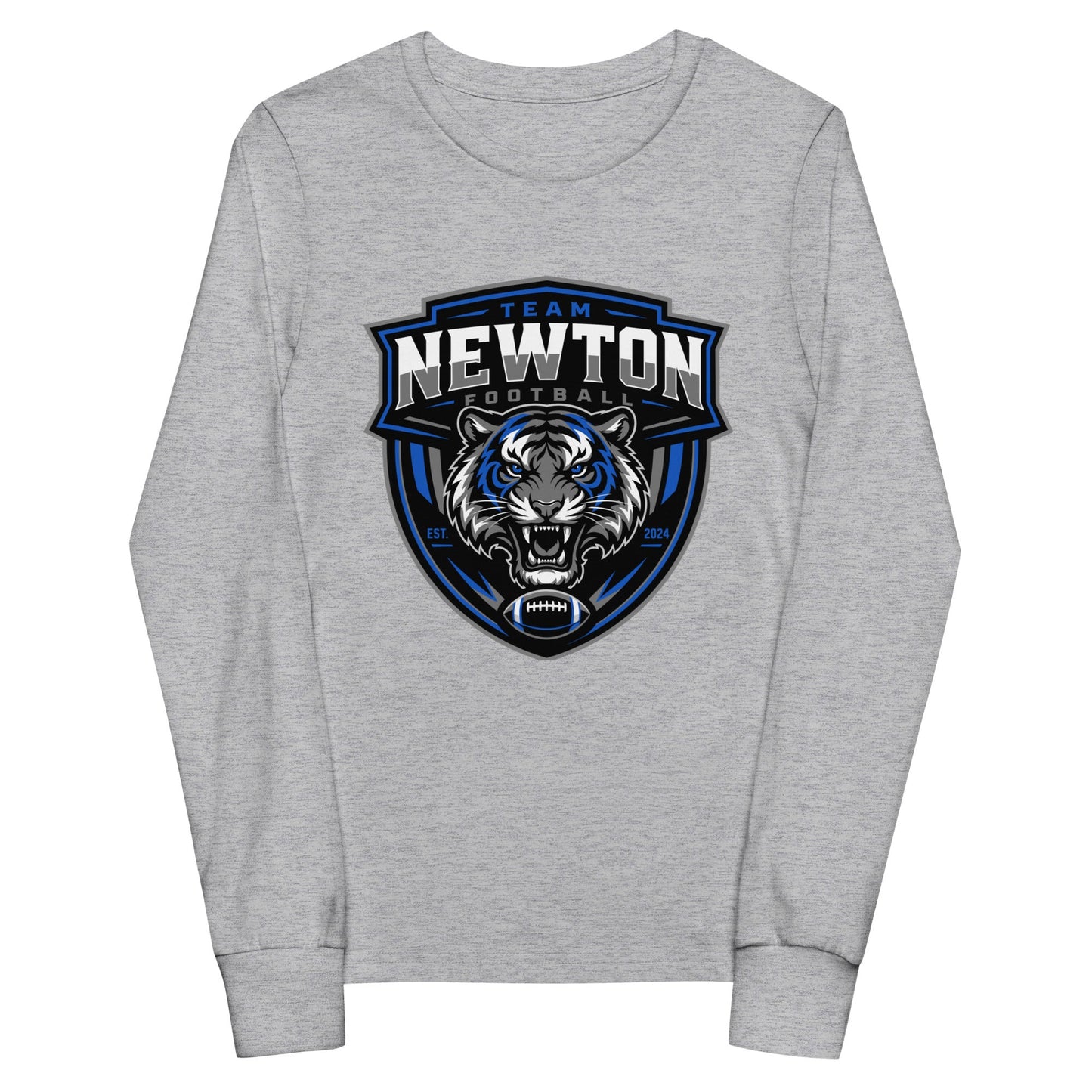 Performance | Youth Long Sleeve T-Shirt | Newton Youth football league | Shield Logo