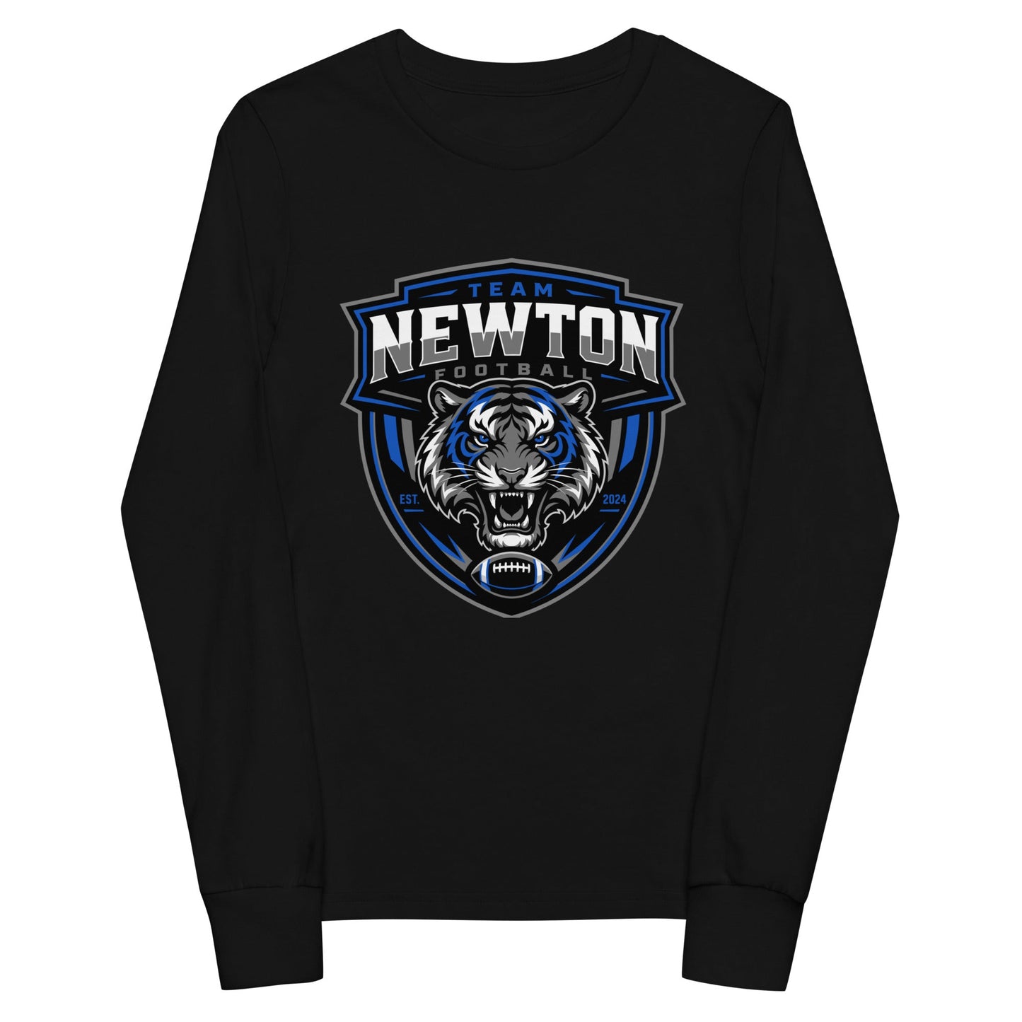 Performance | Youth Long Sleeve T-Shirt | Newton Youth football league | Shield Logo