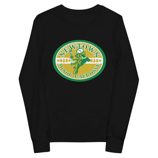 Performance | Youth Long Sleeve T-Shirt | Newtown Minor Lacrosse | Emblem Logo