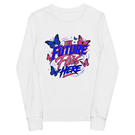 Performance | Youth Long Sleeve T-Shirt | Next Era Athletics | Wordmark Monarch Logo