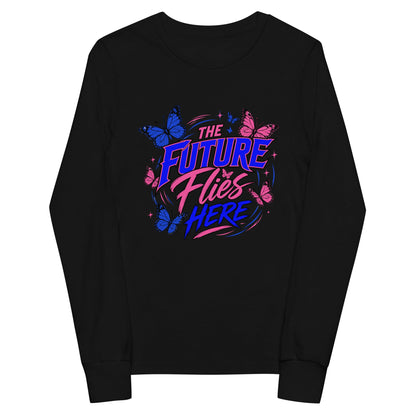 Performance | Youth Long Sleeve T-Shirt | Next Era Athletics | Wordmark Monarch Logo