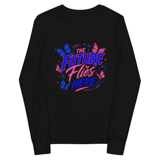 Performance | Youth Long Sleeve T-Shirt | Next Era Athletics | Wordmark Monarch Logo