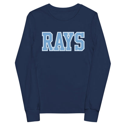 Performance | Youth Long Sleeve T-Shirt | Next Level Rays | Block Logo