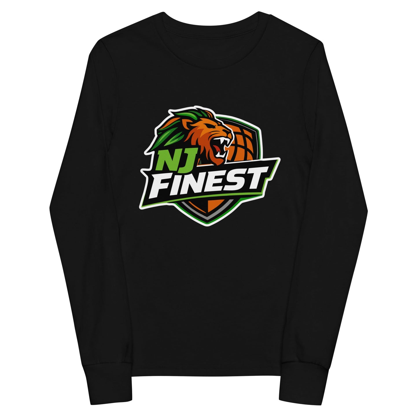 Performance | Youth Long Sleeve T-Shirt | NJ Finest AAU Elite | Emblem Logo