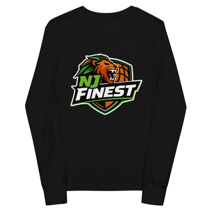 Performance | Youth Long Sleeve T-Shirt | NJ Finest AAU Elite | Emblem Logo