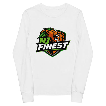 Performance | Youth Long Sleeve T-Shirt | NJ Finest AAU Elite | Emblem Logo