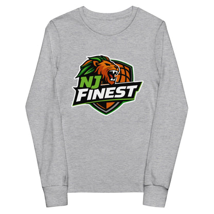 Performance | Youth Long Sleeve T-Shirt | NJ Finest AAU Elite | Emblem Logo