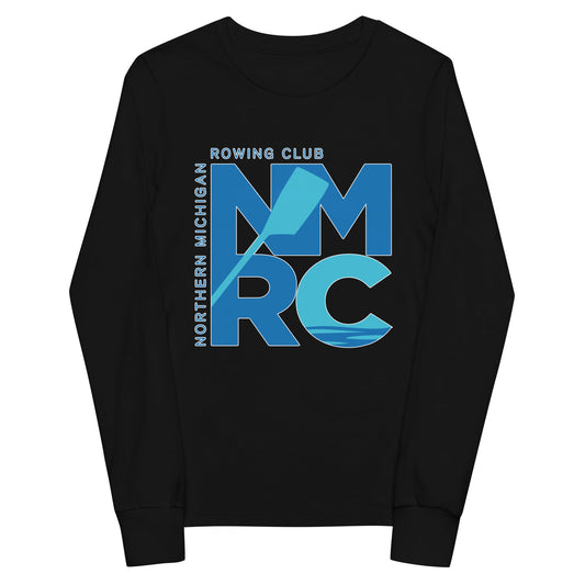 Performance | Youth Long Sleeve T-Shirt | Northern Michigan Rowing | Modern Script Logo