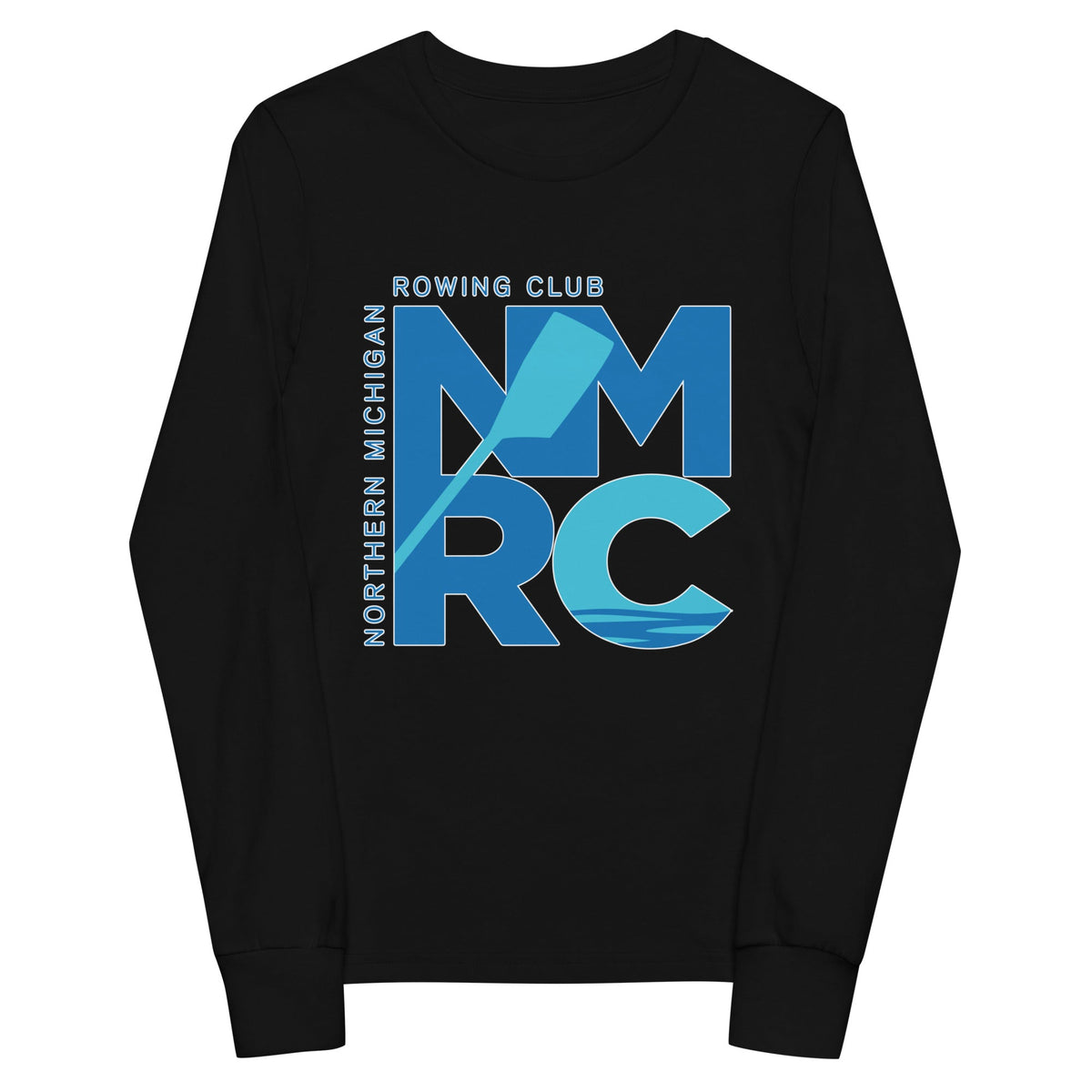 Performance | Youth Long Sleeve T-Shirt | Northern Michigan Rowing | Modern Script Logo