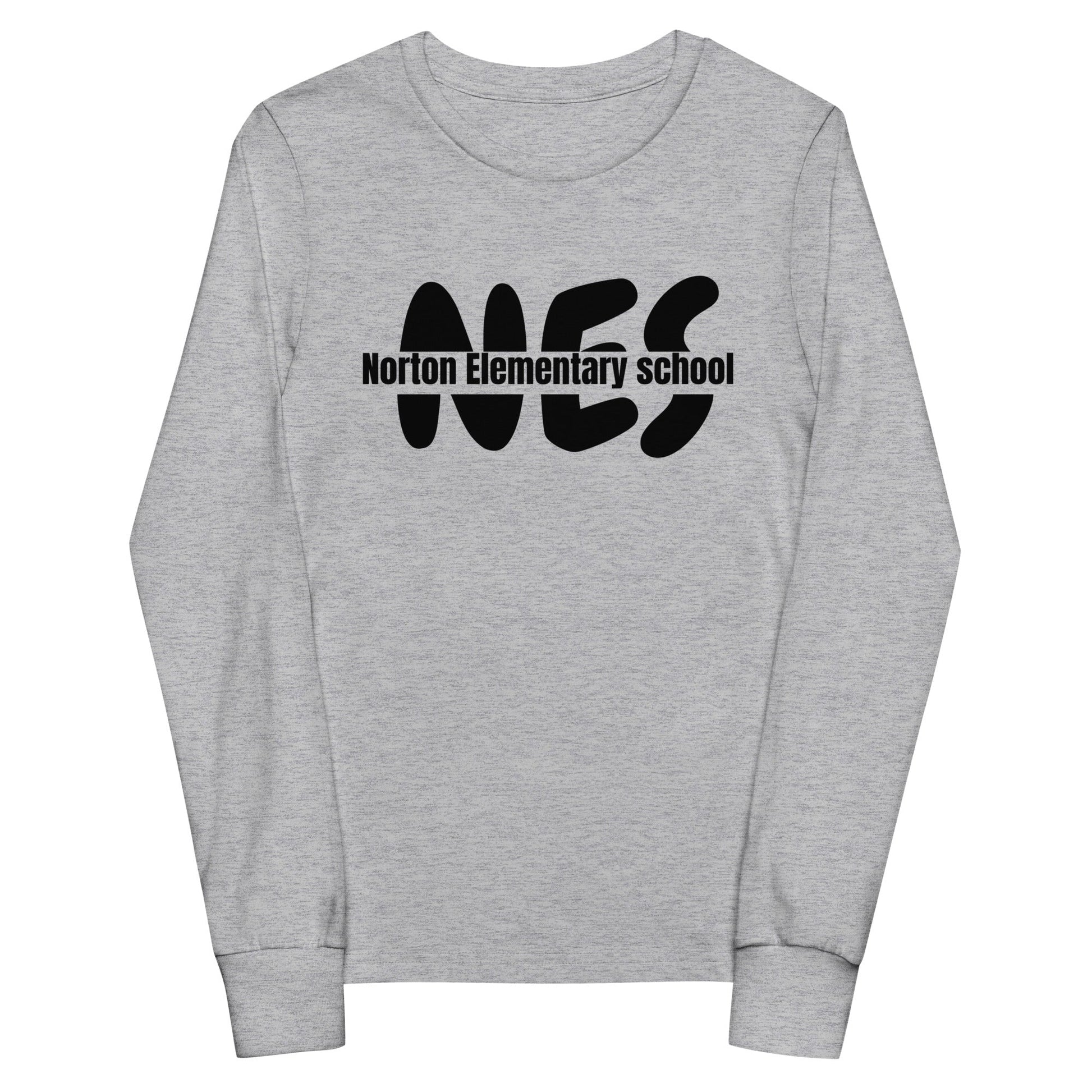 Performance | Youth Long Sleeve T-Shirt | Norton Elementary School | NES Script Logo